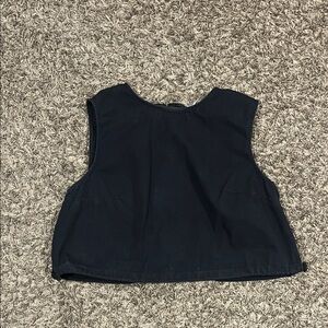 Divided Black Tank Top
